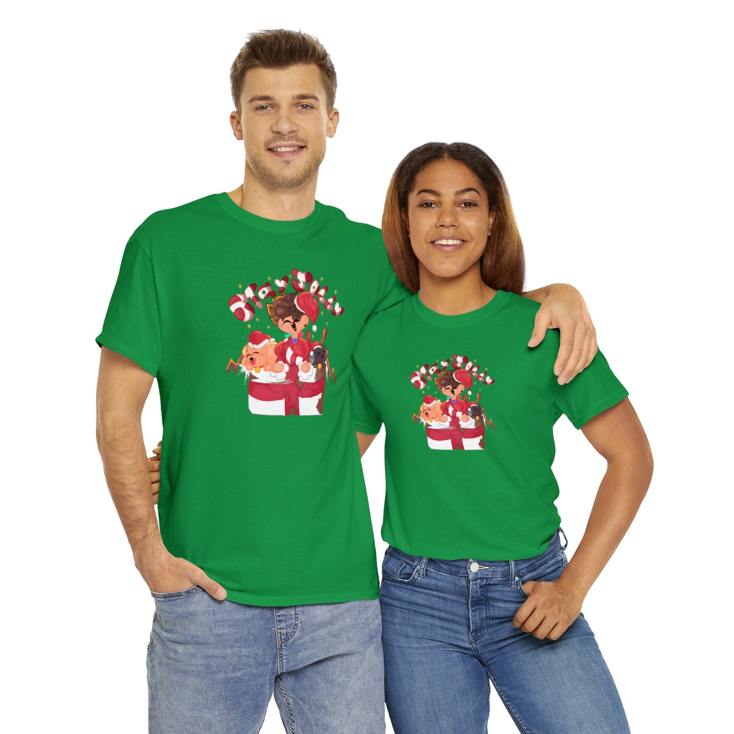 Stay Jolly Christmas Unisex Heavy Cotton Tee