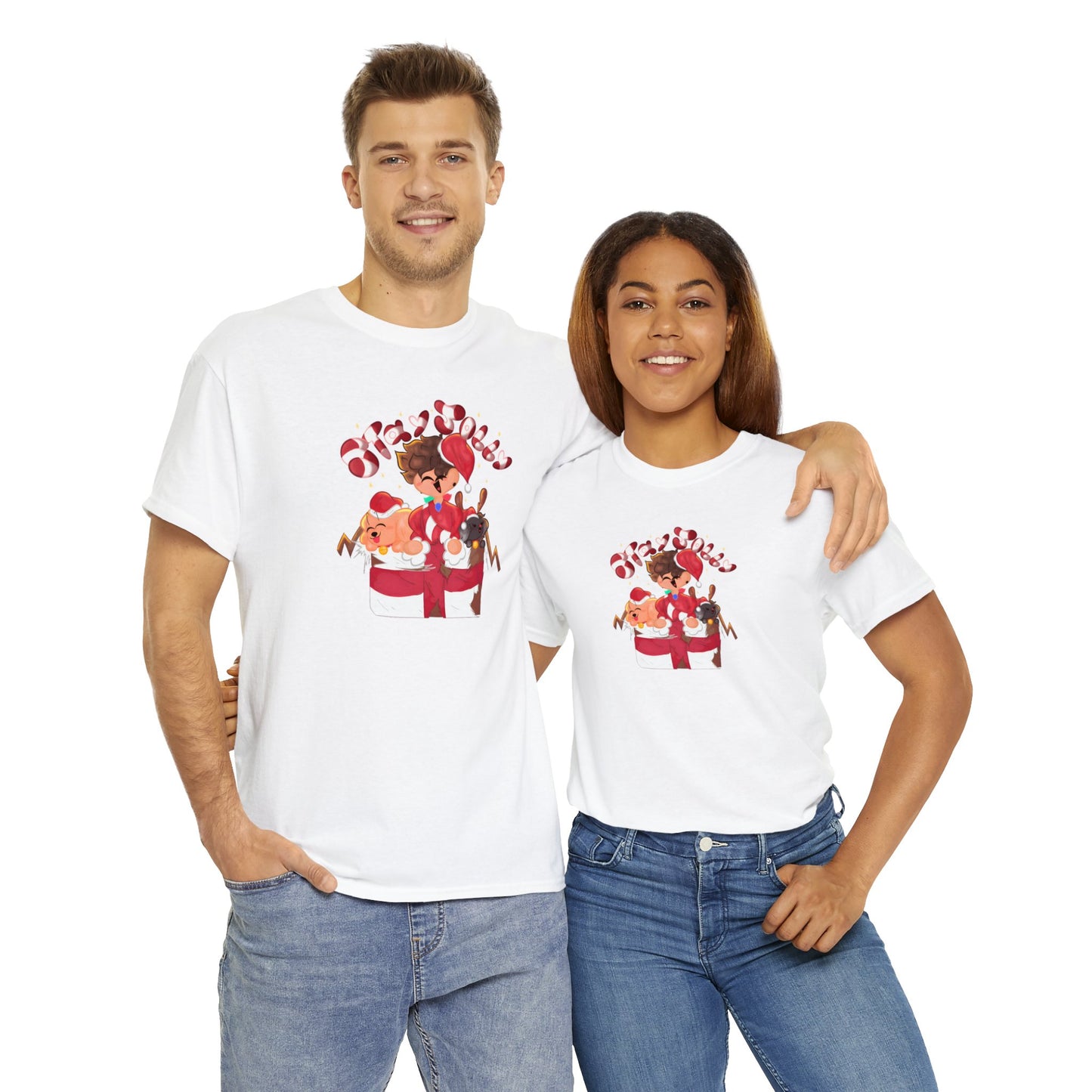 Stay Jolly Christmas Unisex Heavy Cotton Tee