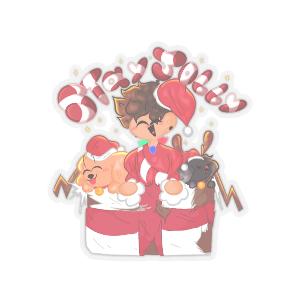 Stay Jolly Christmas Stickers